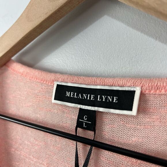 Melanie Lyne Pink Sleeveless Blouse Tank L NWT - Picture 3 of 7